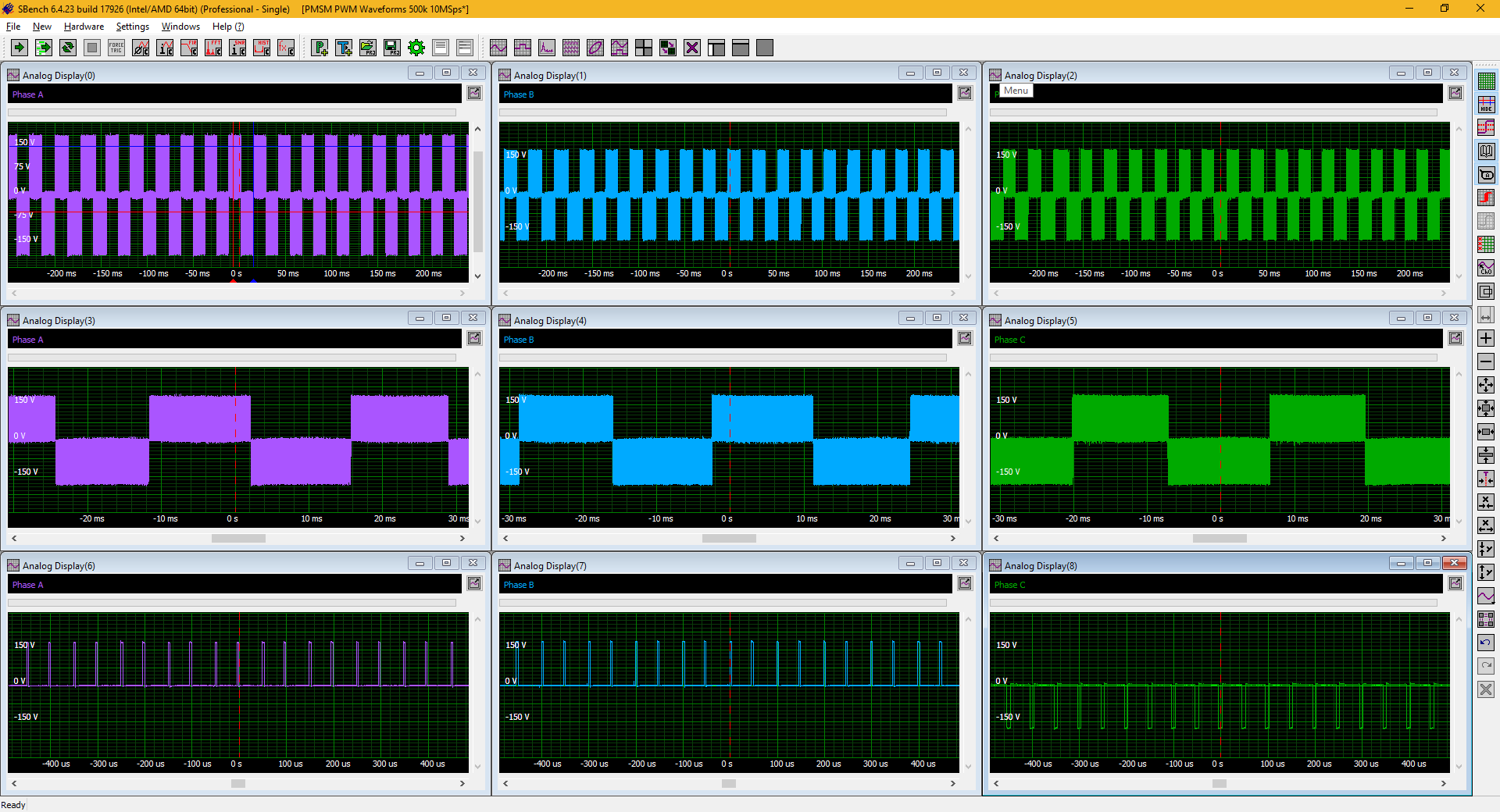 Screenshot of SBench 6 software
